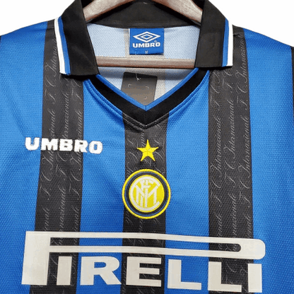 Camisa Inter de Milão Titular 97/98 - Retrô - Central das Camisas