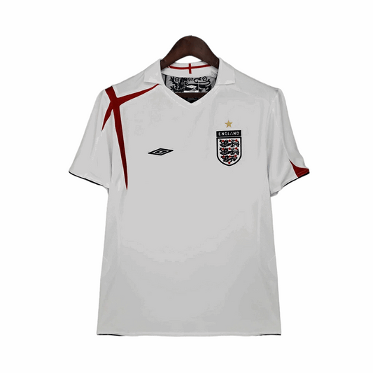 Camisa Inglaterra Titular 2006 - Retrô - Central das Camisas