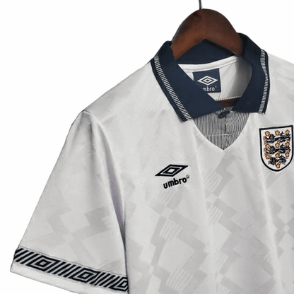 Camisa Inglaterra Titular 1990 - Retrô - Central das Camisas