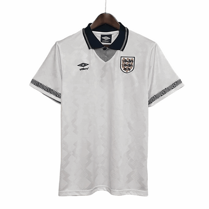 Camisa Inglaterra Titular 1990 - Retrô - Central das Camisas