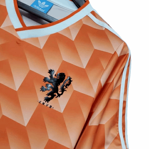 Camisa Holanda Titular 1988 - Retrô - Central das Camisas