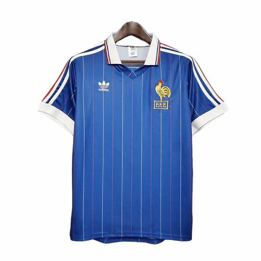 Camisa França Titular 1982 - Azul - Central das Camisas