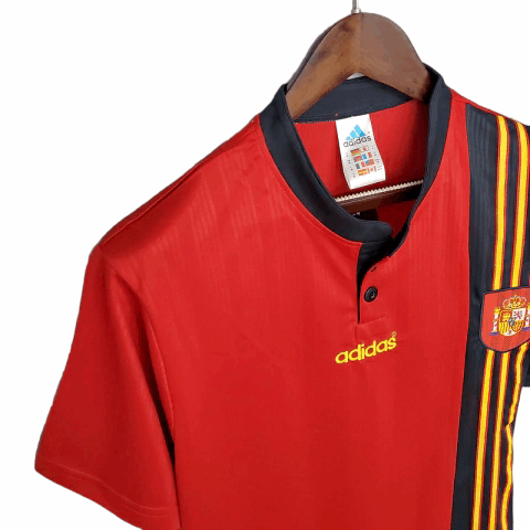 Camisa Espanha Titular 1996 - Retrô - Central das Camisas