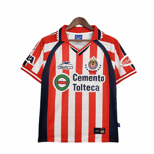 Camisa Chivas Guadalajara Titular 99/00 - Retrô - Central das Camisas