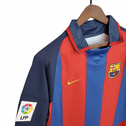 Camisa Barcelona Titular 03/04 - Retrô - Central das Camisas