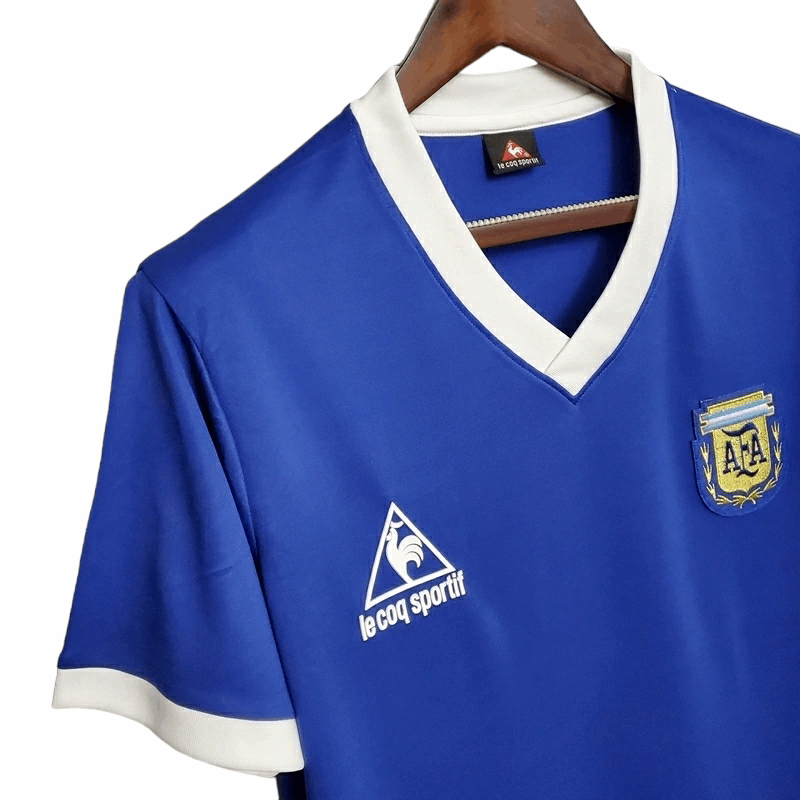 Camisa Argentina Visitante 1986 - Retrô - Central das Camisas