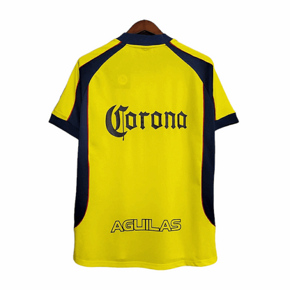 Camisa América-MEX Visitante 01/02 - Amarela e Azul - Central das Camisas