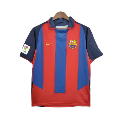 Camisa Barcelona Titular 03/04 - Retrô
