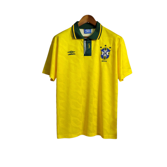 Camisa Brasil Titular 91/93 - Retrô - Central das Camisas