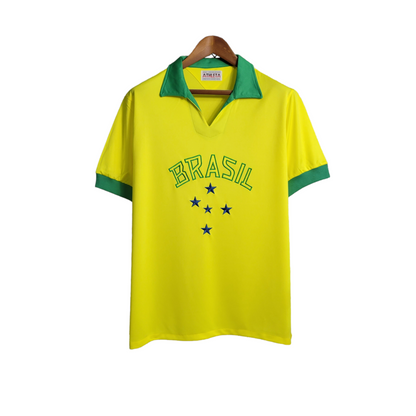 Camisa Brasil Titular 1958 - Retrô - Central das Camisas