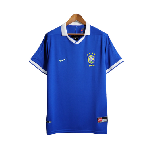 Camisa Brasil Visitante 1997 - Retrô - Central das Camisas