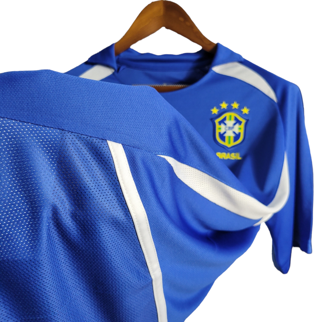 Camisa Brasil Visitante 2002 - Retrô - Central das Camisas