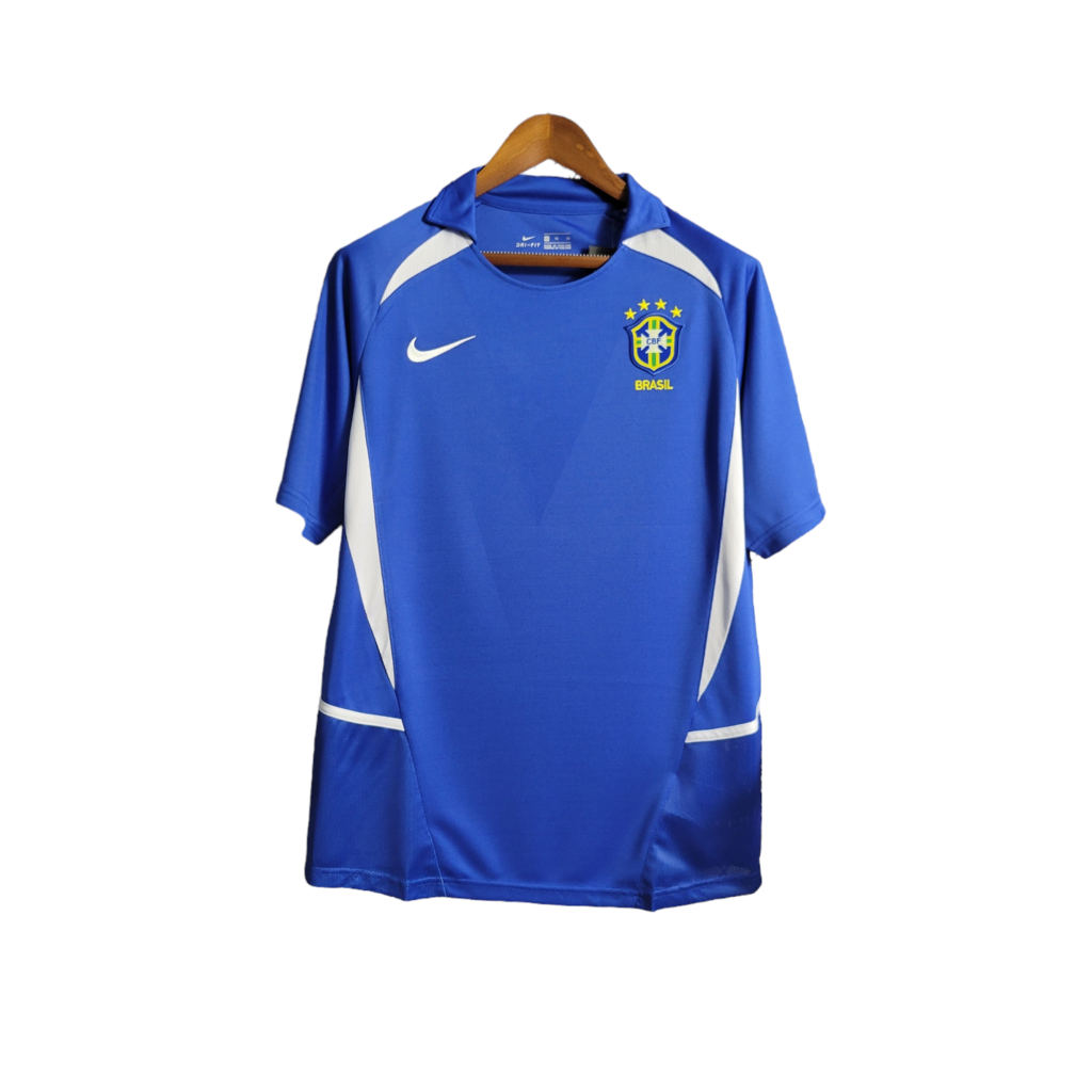 Camisa Brasil Visitante 2002 - Retrô - Central das Camisas