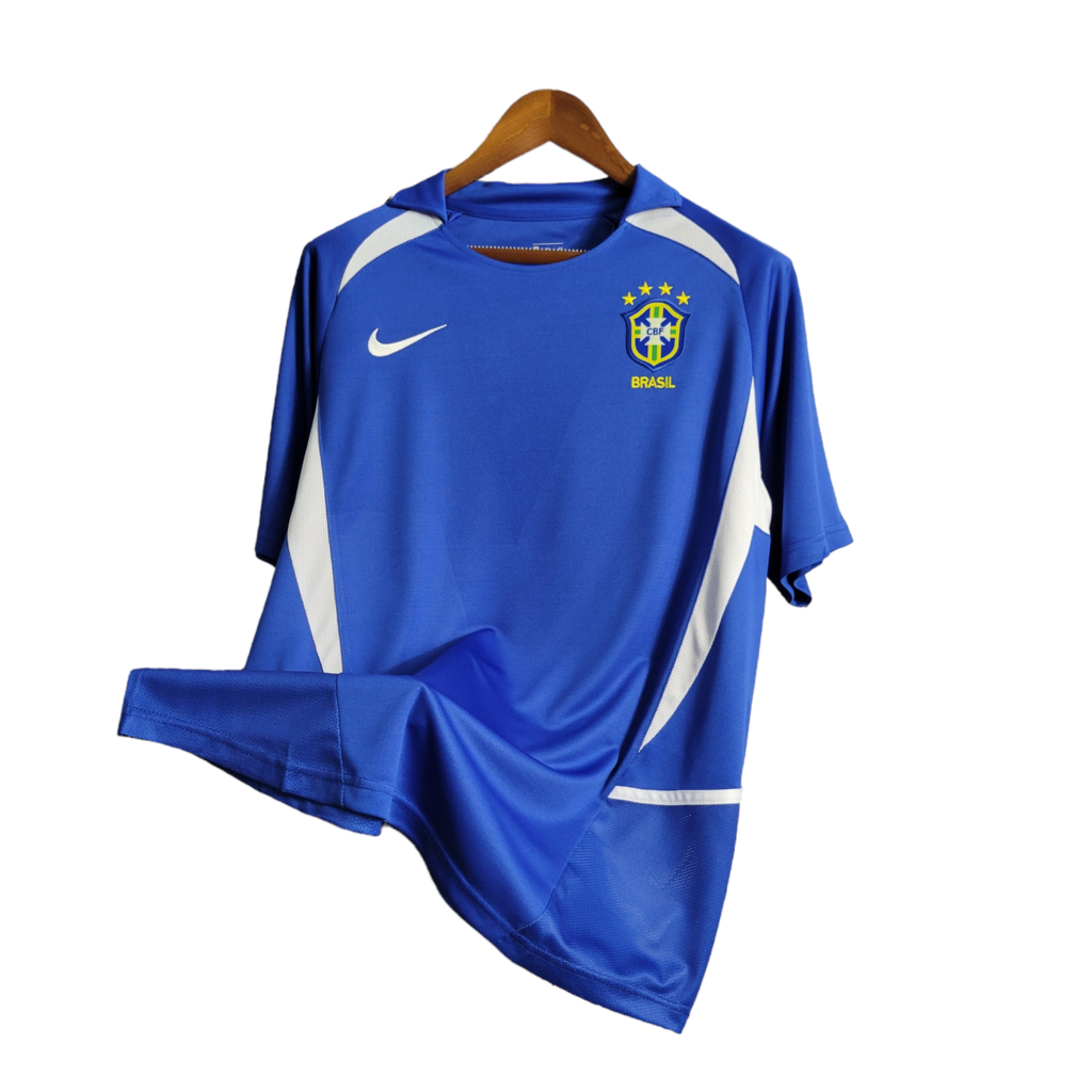 Camisa Brasil Visitante 2002 - Retrô - Central das Camisas