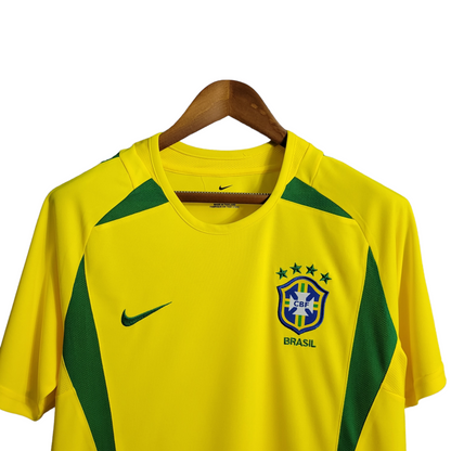 Camisa Brasil Titular 2002 - Retrô - Central das Camisas
