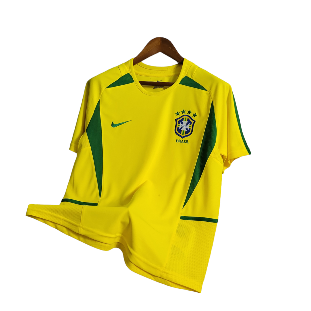 Camisa Brasil Titular 2002 - Retrô - Central das Camisas