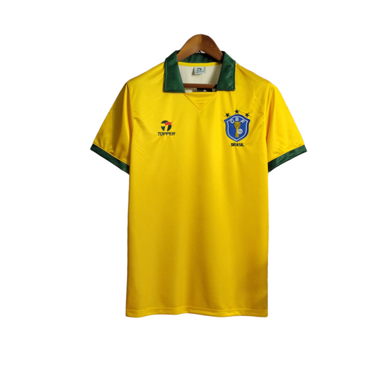 Camisa Brasil Titular 88/90 - Retrô - Central das Camisas