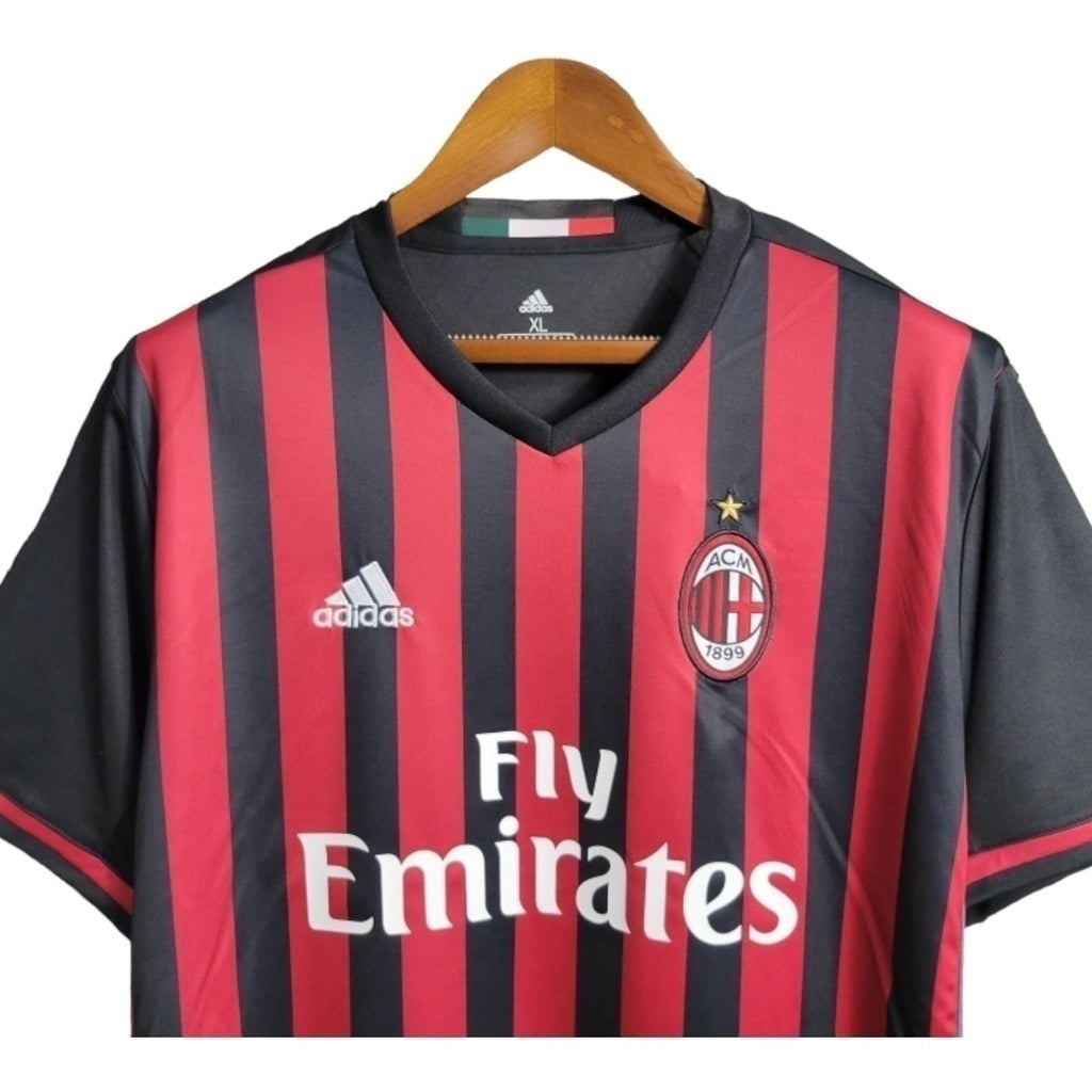 Camisa AC Milan Titular 16/17 - Retrô - Central das Camisas