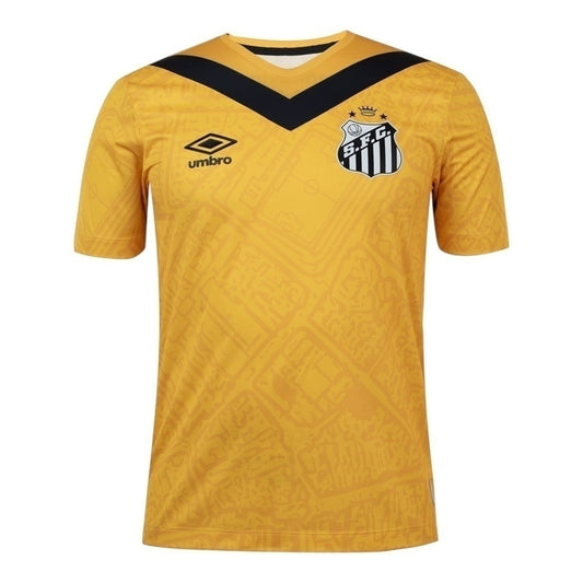 Camisa Santos III 24/25 - Torcedor Masculina - Amarela com detalhes em preto