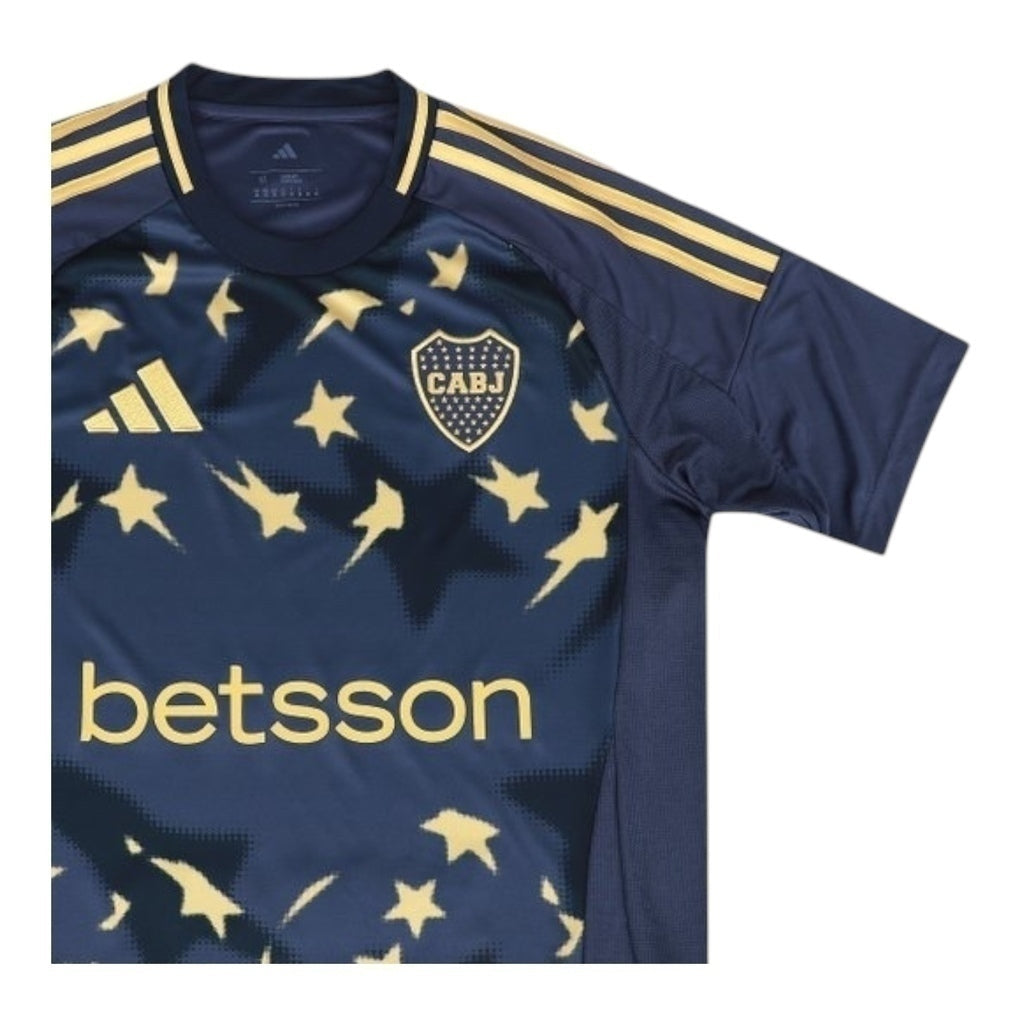Camisa Boca Juniors III 25/26 - Torcedor Masculina - Azul com detalhes em amarelo - Central das Camisas