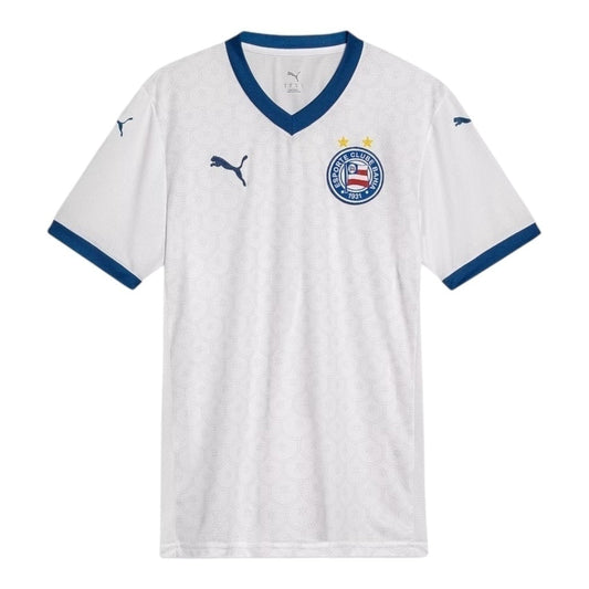 Camisa Inspirada Bahia I 25/26 - Torcedor Masculina - Branca com detalhes em azul  Central das Camisas 