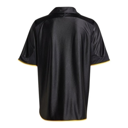 Camisa Real Madrid II 1999/00 - Preta com detalhes em amarelo - Central das Camisas