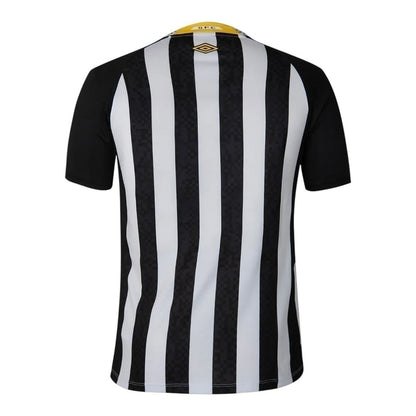 Camisa Santos II 25/26 - Torcedor Masculina - Branca e preta - Central das Camisas