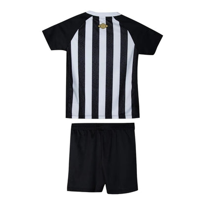 Kit Infantil Santos II 25/26 - Branco e preto - Central das Camisas
