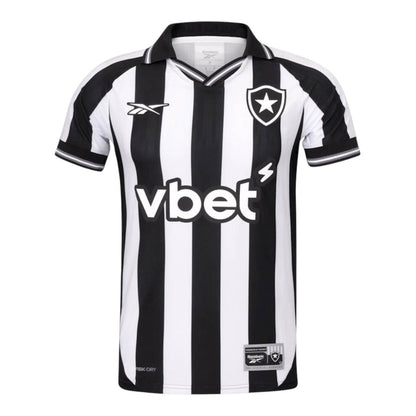 Camisa Inspirada Botafogo I 25/26 - Torcedor Masculina - Preta e branca  Central das Camisas 