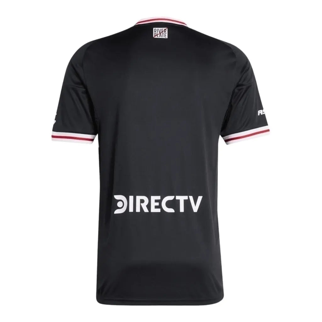 Camisa River Plate II 25/26 - Torcedor Masculina - Preta e vermelha - Central das Camisas
