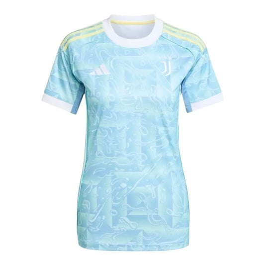 Camisa Inspirada  Inspirada Juventus II 25/26 - Feminina - Azul com detalhes em branco e amarelo  Central das Camisas 