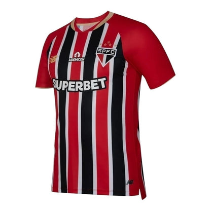 Camisa São Paulo II 25/26 - Torcedor Masculina - Vermelha e preta - Central das Camisas