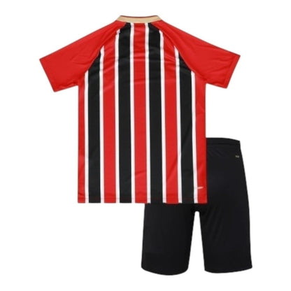 Kit Infantil São Paulo II 25/26 - Vermelho e preto - Central das Camisas