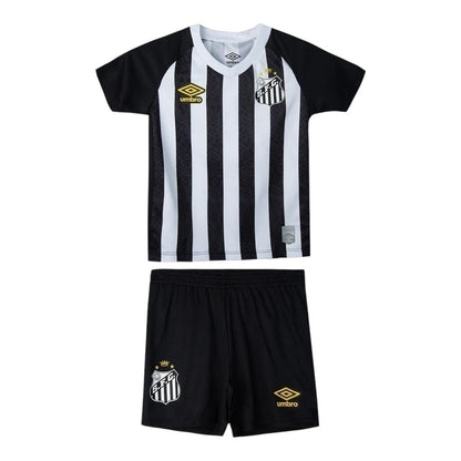 Kit Infantil Santos II 25/26 - Branco e preto - Central das Camisas