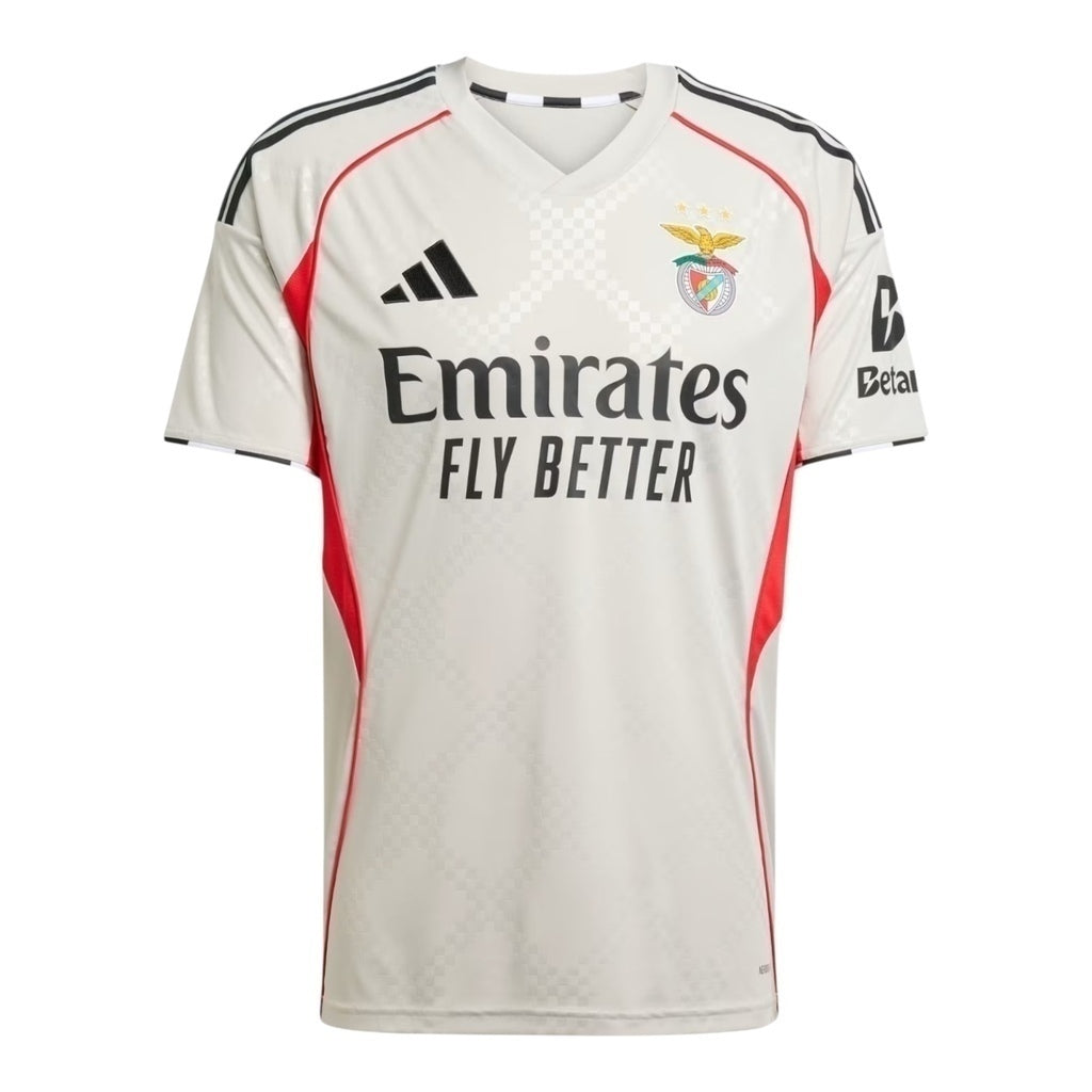 Camisa Benfica II 25/26 - Torcedor Masculina - Bege - Central das Camisas