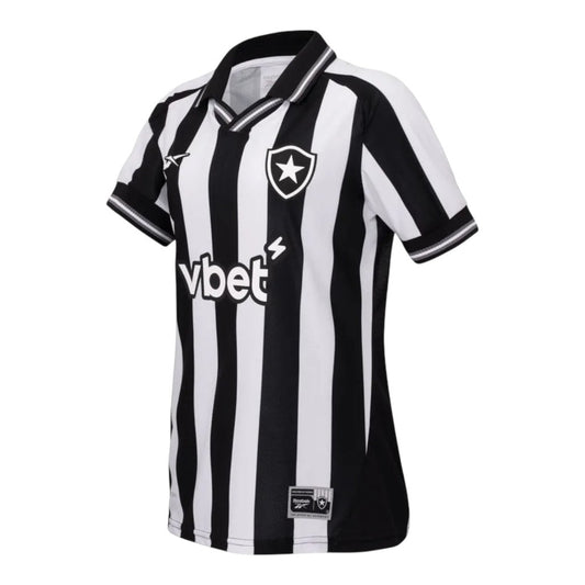 Camisa Inspirada Botafogo I 25/26 - Feminina - Preta e branca  Central das Camisas 