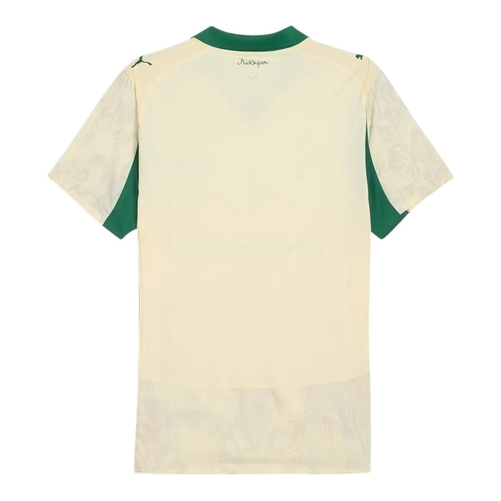 Camisa Palmeiras Edição Especial Mundial de Clubes 25/26 - Torcedor Masculina - Bege e verde - Central das Camisas