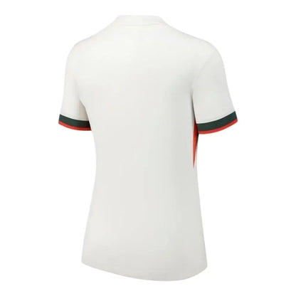 Camisa Chelsea II 25/26 - Feminina - Branca com detalhes em verde e vermelho - Central das Camisas