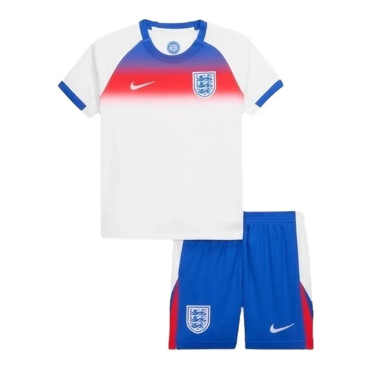 Kit Infantil Seleção Inglaterra I 25/26 - Branco e azul  Central das Camisas 