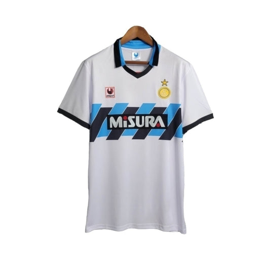 Camisa Inter de Milão Visitante 90/91 - Retrô - Central das Camisas