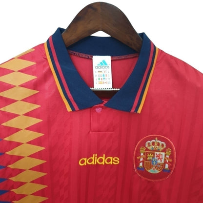 Camisa Espanha Titular 1996 - Retrô - Central das Camisas