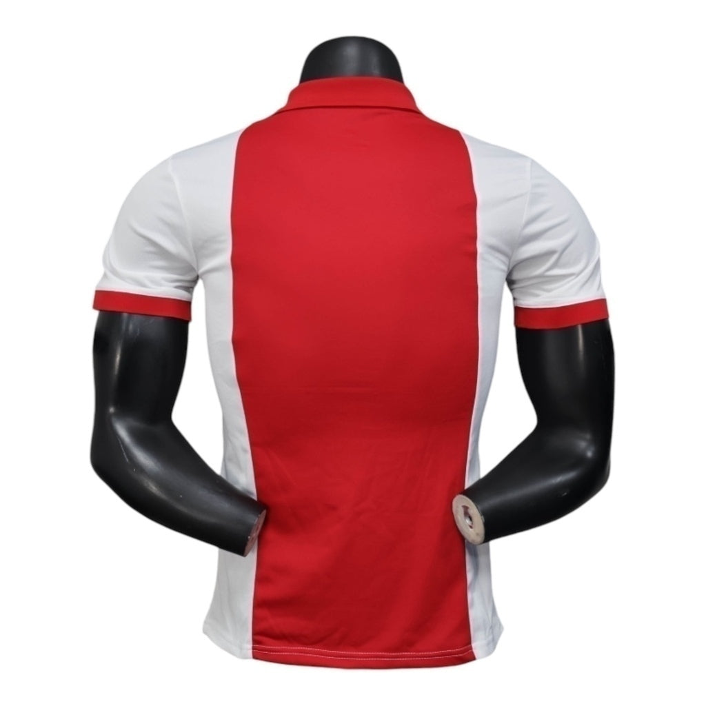 Camisa Inspirada  Ajax Edição Aniversário 125 anos 25/26 - Jogador Masculina - Branca e vermelha  Central das Camisas 