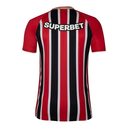 Camisa São Paulo II 25/26 - Torcedor Masculina - Vermelha e preta - Central das Camisas