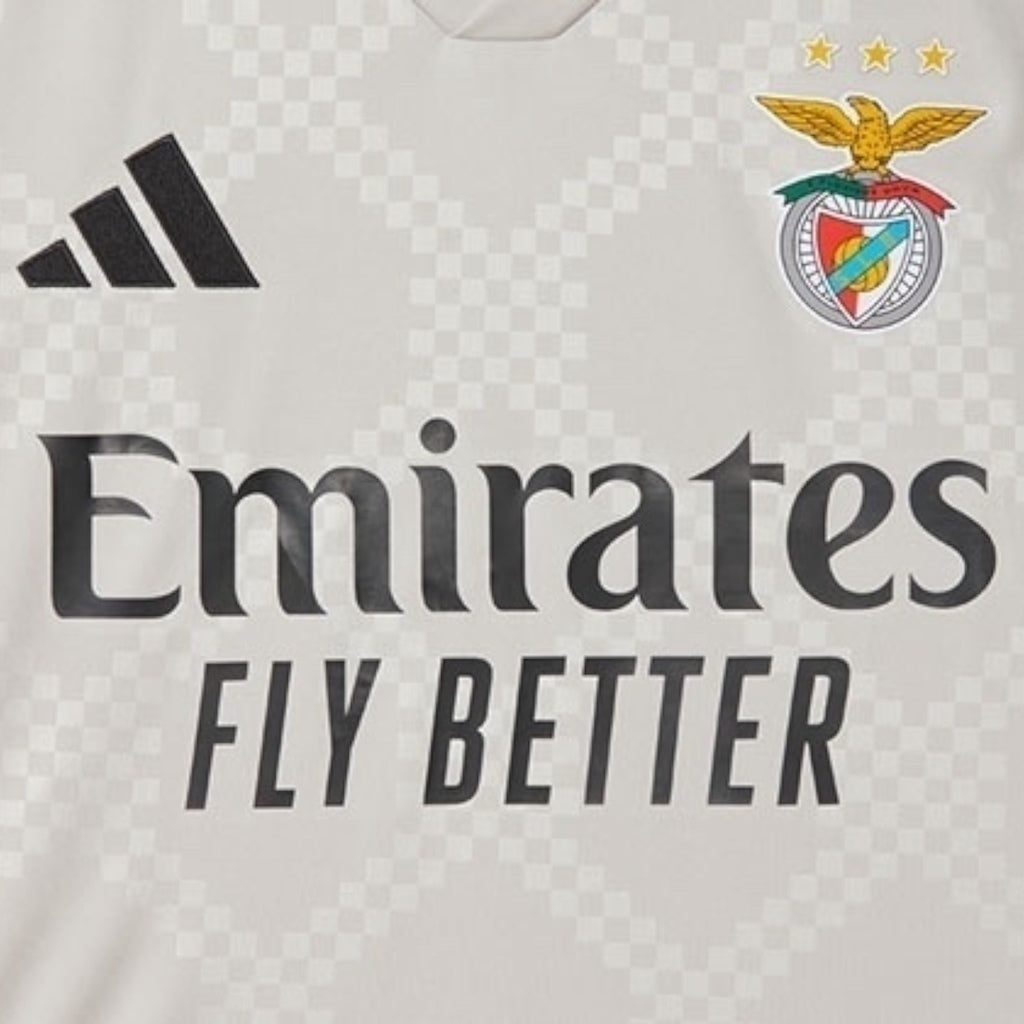 Camisa Benfica II 25/26 - Torcedor Masculina - Bege - Central das Camisas