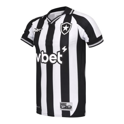 Camisa Inspirada Botafogo I 25/26 - Torcedor Masculina - Preta e branca  Central das Camisas 