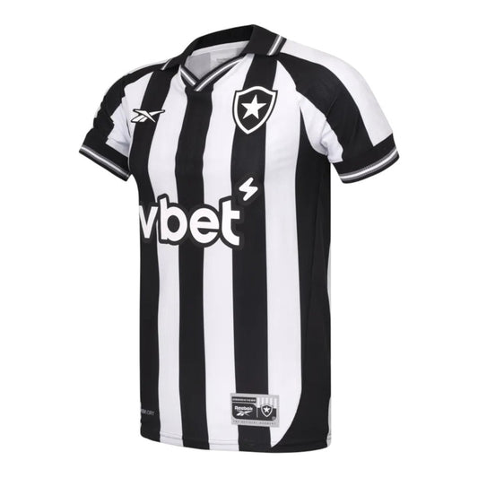 Camisa Inspirada Botafogo I 25/26 - Torcedor Masculina - Preta e branca  Central das Camisas 