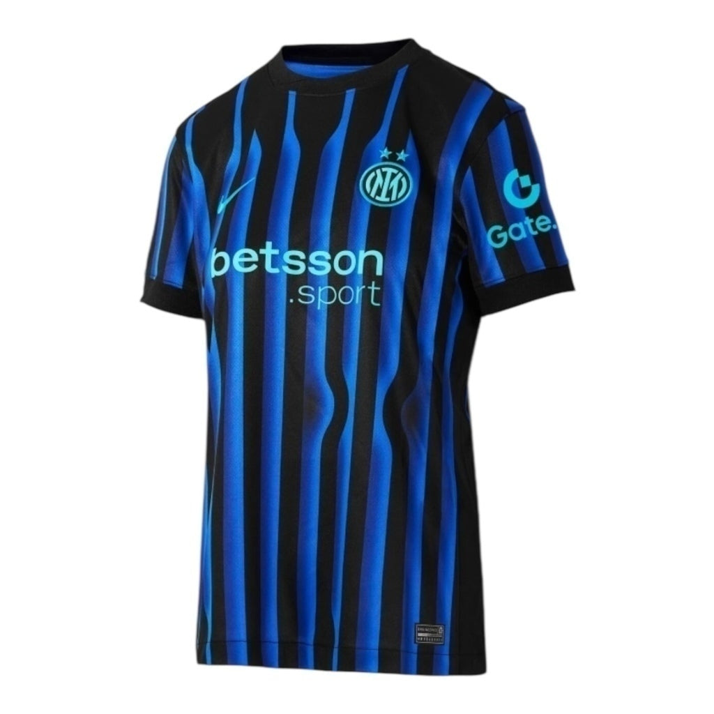 Camisa Inter de Milão I 25/26 - Feminina - Azul e preta - Central das Camisas