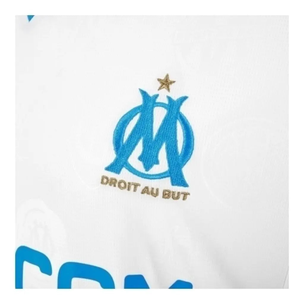 Camisa Olympique Marseille I 25/26 - Torcedor Masculina - Branca e azul - Central das Camisas