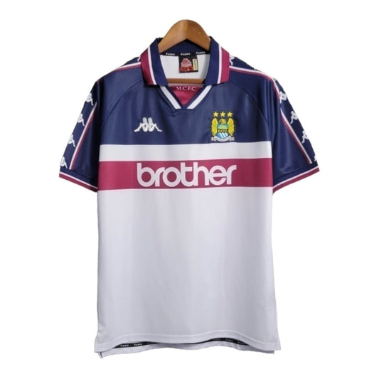 Camisa Manchester City Visitante 97/98 - Retrô - Central das Camisas