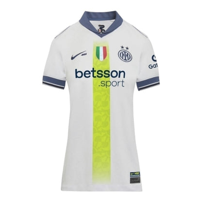 Camisa Inter de Milão Edição especial VR46 II 24/25 - Feminina - Branca com detalhes em azul - Central das Camisas